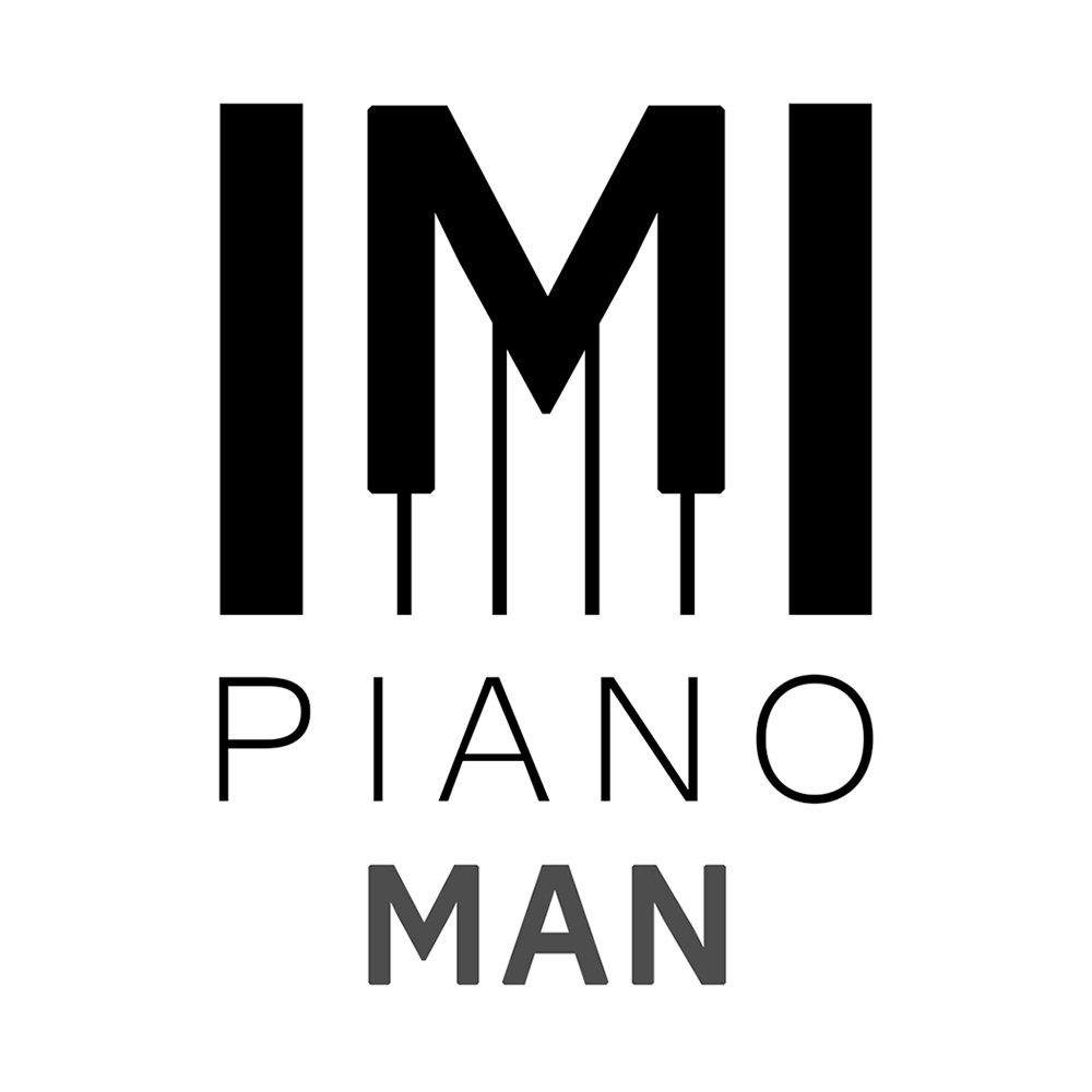 Pianoman Logo White